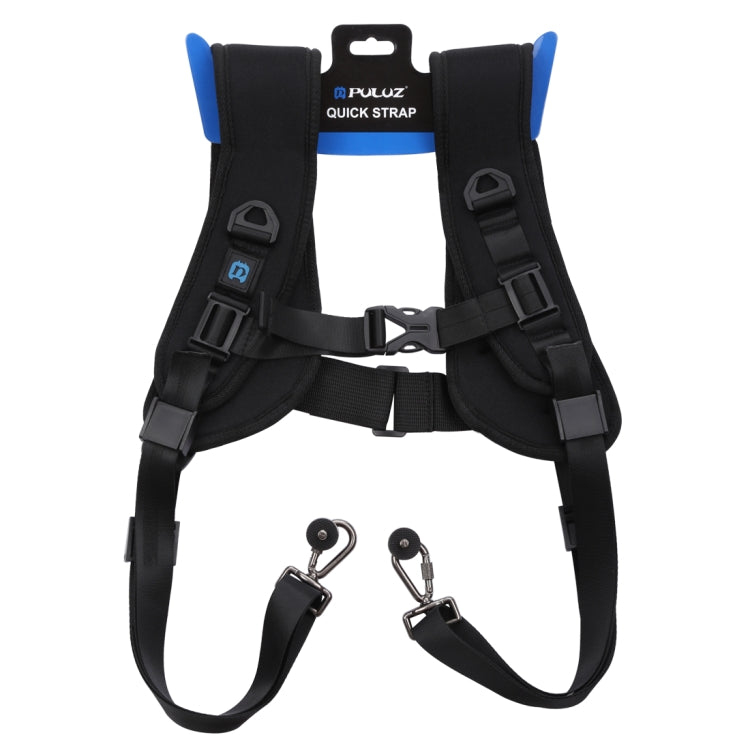 PULUZ Quick Release สายรัดไหล่คู่ Soft Pad Decompression สายรัดโฟมสำหรับกล้องดิจิตอล DSLR, Double Shoulder