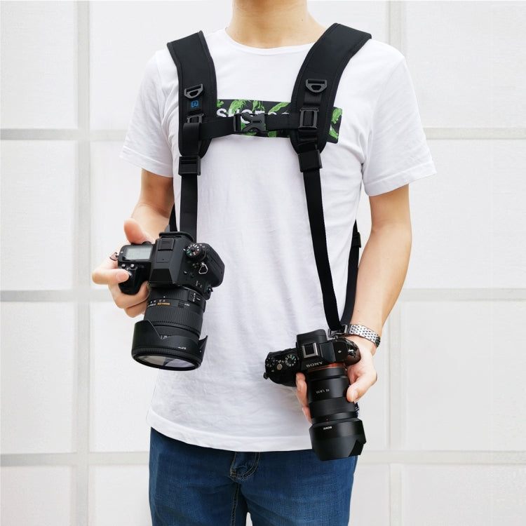 PULUZ Quick Release สายรัดไหล่คู่ Soft Pad Decompression สายรัดโฟมสำหรับกล้องดิจิตอล DSLR, Double Shoulder