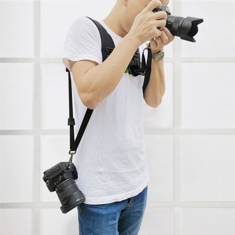 PULUZ Quick Release สายรัดไหล่คู่ Soft Pad Decompression สายรัดโฟมสำหรับกล้องดิจิตอล DSLR, Double Shoulder