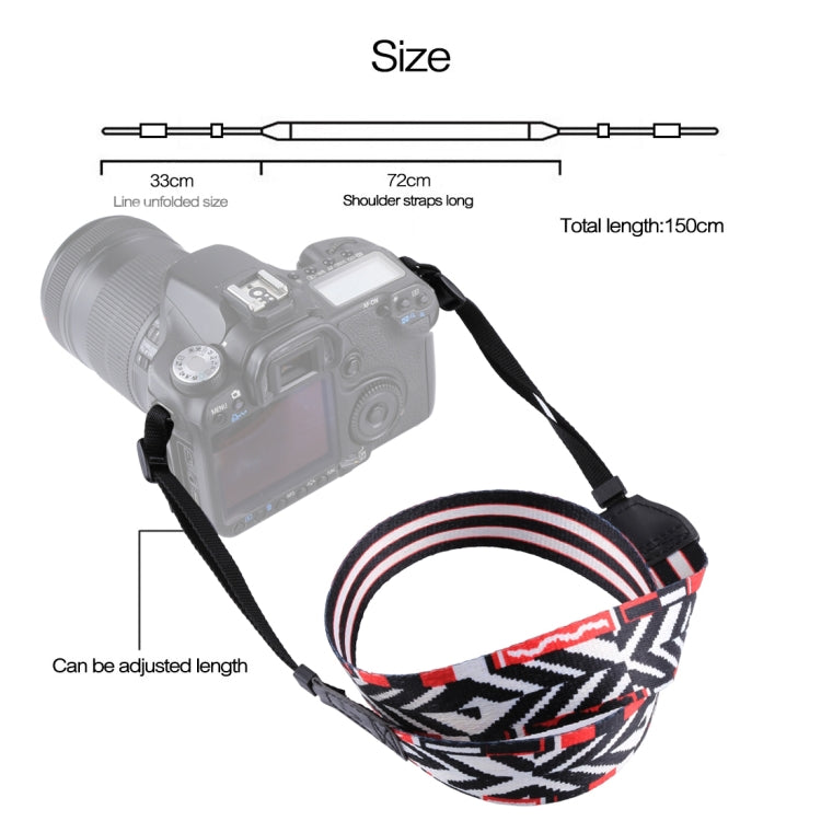 PULUZ สายคล้องไหล่หลากสีสไตล์ชาติพันธุ์ย้อนยุคสายคล้องกล้องสำหรับกล้อง SLR / DSLR, Ethnic 11, Ethnic 12, Retro Ethnic 13