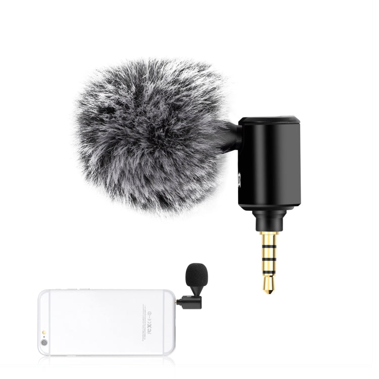 PULUZ 3.5 มม. แจ็คโทรศัพท์มือถือไมโครโฟนปรับทิศทางเดียว, 3.5mm Phone Microphone