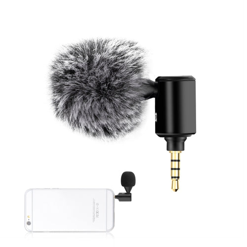 PULUZ 3.5 มม. แจ็คโทรศัพท์มือถือไมโครโฟนปรับทิศทางเดียว, 3.5mm Phone Microphone