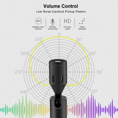 PULUZ 8PIN แจ็คโทรศัพท์มือถือคอนเดนเซอร์รอบทิศทางไมโครโฟนแบบปรับได้, 8 Pin Phone Microphone