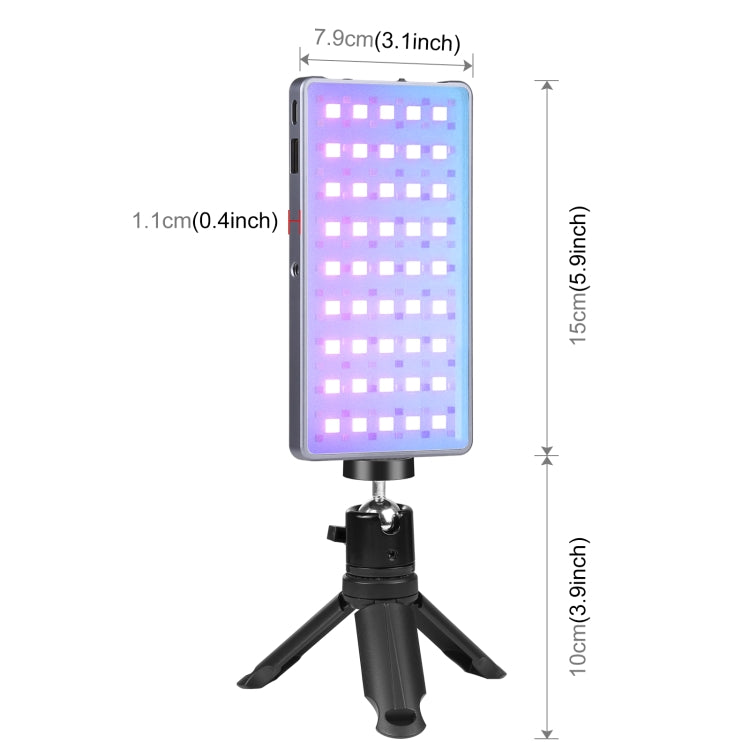 PULUZ LED Full Color RGB Beauty เติมแสง Pocket Vlogging Photography Light, Pocket Light