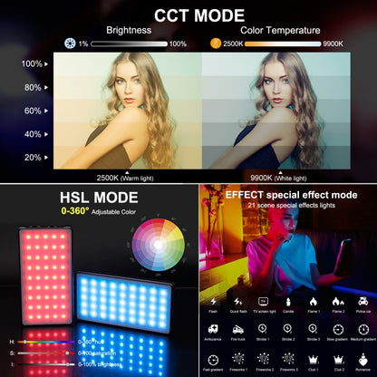 PULUZ LED Full Color RGB Beauty เติมแสง Pocket Vlogging Photography Light, Pocket Light