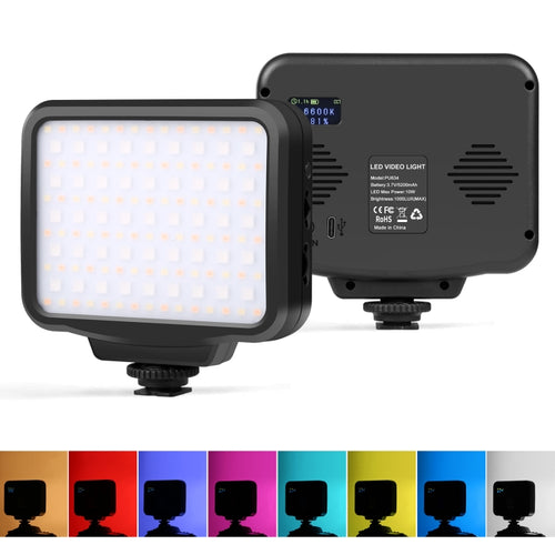 PULUZ Pocket 2500-9900K+RGB Full Color Beauty Fill Light มือถือในกล้องการถ่ายภาพไฟ LED, 135 LED