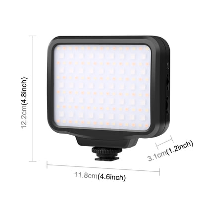 PULUZ Pocket 2500-9900K+RGB Full Color Beauty Fill Light มือถือในกล้องการถ่ายภาพไฟ LED, 135 LED