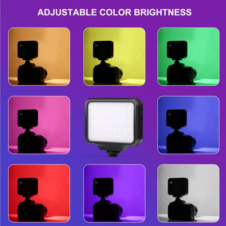 PULUZ Pocket 2500-9900K+RGB Full Color Beauty Fill Light มือถือในกล้องการถ่ายภาพไฟ LED, 135 LED