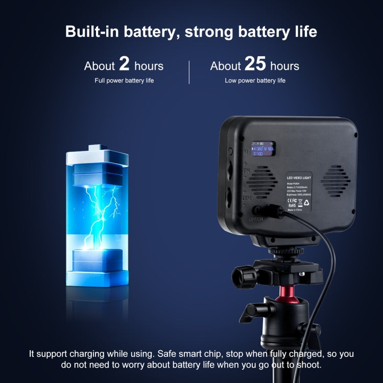 PULUZ Pocket 2500-9900K+RGB Full Color Beauty Fill Light มือถือในกล้องการถ่ายภาพไฟ LED, 135 LED