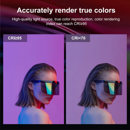 PULUZ Pocket 2500-9900K+RGB Full Color Beauty Fill Light มือถือในกล้องการถ่ายภาพไฟ LED, 135 LED