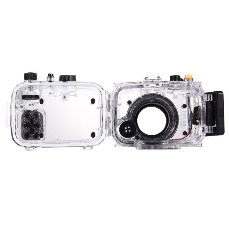 PULUZ ความลึกใต้น้ำ 40 ม. การดำน้ำ เคส กล้องกันน้ำสำหรับ Sony RX100 III, For RX100 III