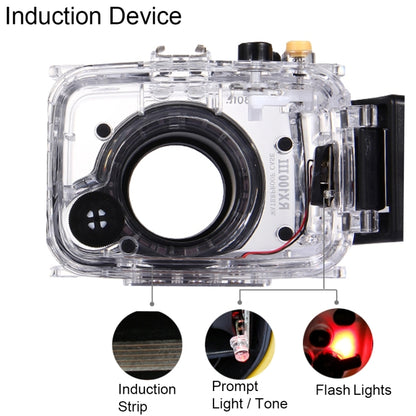 PULUZ ความลึกใต้น้ำ 40 ม. การดำน้ำ เคส กล้องกันน้ำสำหรับ Sony RX100 III, For RX100 III
