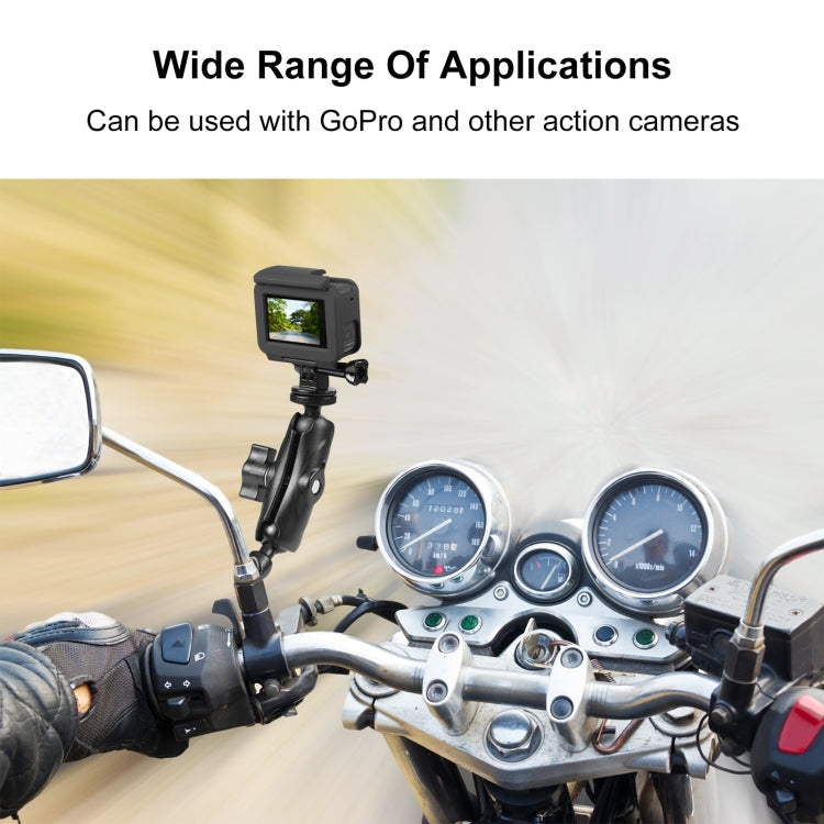 PULUZ ที่ยึดรถจักรยานยนต์รูฐานกระจกยึดถาวรสำหรับ GoPro และกล้องแอ็คชั่นอื่น ๆ, Mirror Base Hole Mount