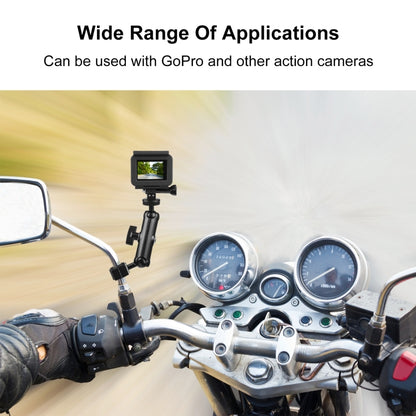 PULUZ ที่ยึดรถจักรยานยนต์กระจกมองหลังแบบคงที่สำหรับ GoPro และกล้องแอ็คชั่นอื่น ๆ, Rearview Mirror Mount