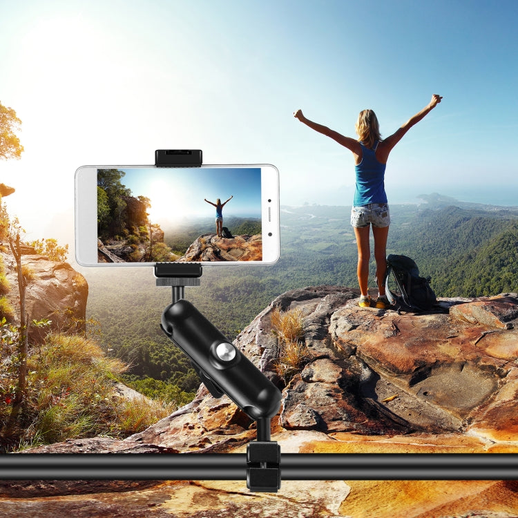 PULUZ ที่ยึดรถจักรยานยนต์กระจกมองหลังแบบคงที่สำหรับ GoPro และกล้องแอ็คชั่นอื่น ๆ, Rearview Mirror Mount