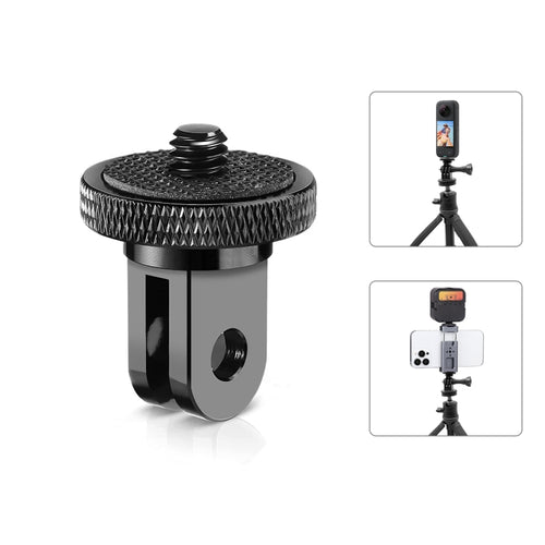 PULUZ 1/4 นิ้ว Screw Metal Tripod Mount Adapter Action Camera, Metal Camera Adapter