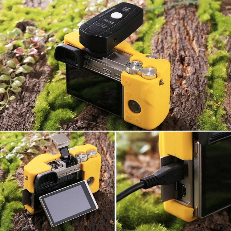PULUZ เคสซิลิโคนอ่อนนุ่มสำหรับ Sony ILCE-6000 / A6000, For Sony A6000