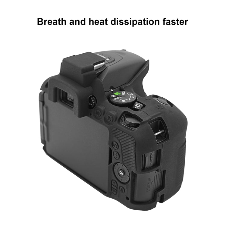 PULUZ เคสซิลิโคนอ่อนนุ่มสำหรับ Nikon D5500 / D5600, For Nikon D5500