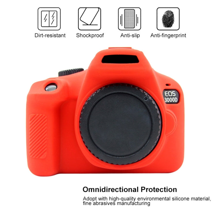 PULUZ เคสซิลิโคนอ่อนนุ่มสำหรับ Canon EOS 3000D / 4000D, For Canon EOS 3000D, For Canon 3000D