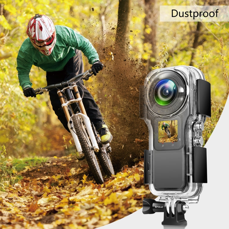 สำหรับ Insta360 One RS 1 นิ้ว 360 Edition PULUZ 40m กรณีที่อยู่อาศัยกันน้ำใต้น้ำ