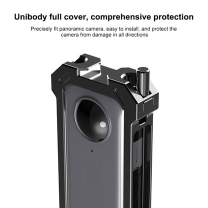สำหรับ Insta360 X3 PULUZ โครงป้องกันโลหะกรง Rig พร้อมฐานรองเท้าเย็นขยายและอะแดปเตอร์ขาตั้งกล้อง, Metal Cage US Stock, For Insta360 X3