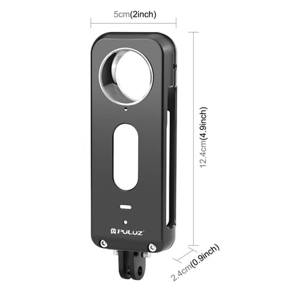 สำหรับ Insta360 X3 PULUZ กรงป้องกันโลหะ Rig กรอบที่อยู่อาศัยพร้อมตัวป้องกันเลนส์, Metal Frame with Lens Protector
