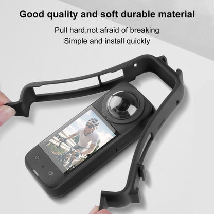 สำหรับ Insta360 X3 PULUZ Cold Shoe PC กรอบป้องกันพลาสติกพร้อมอะแดปเตอร์ Mount & Screw, PC Frame
