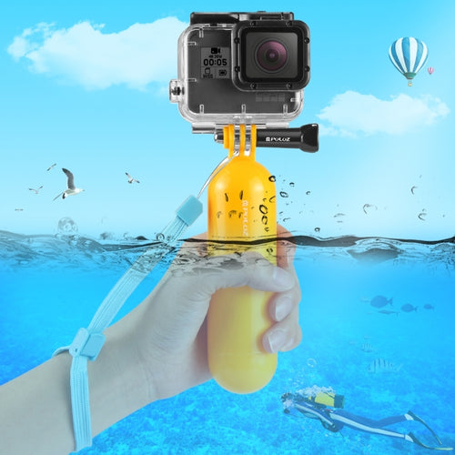 PULUZ ลอยจับมือจับ Bobber พร้อมสายรัดสำหรับ GoPro Hero11 Black / HERO10 Black / HERO9 Black / HERO8 / HERO7 / 6/5/5 เซสชัน / 4 เซสชัน / 4/3+ / 3/2/1, Insta360 ONE R, DJI Osmoกล้องแอคชั่นและกล้องแอคชั่นอื่นๆ, Bobber Hand Grip