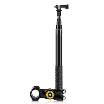 PULUZ รถจักรยานยนต์จักรยานมือจับติดตั้งกล้องยึดอะแดปเตอร์พร้อมขาตั้ง Monopod, Motorcycle Monopod Stand