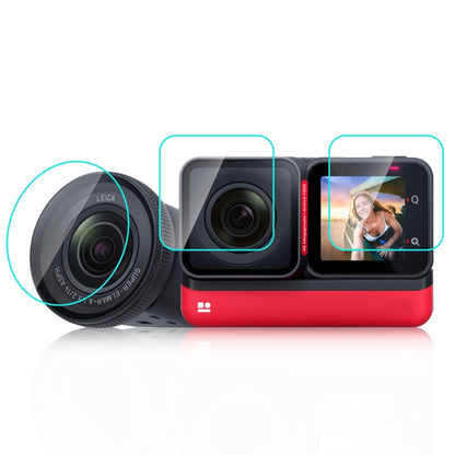 สำหรับ Insta360 One RS PULUZ 3 ใน 1 หน้าจอ + เลนส์ 4K + ฟิล์มกระจกนิรภัยเลนส์ Leica, For Insta360 One RS