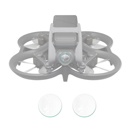 สำหรับ DJI Avata 2 ชิ้น PULUZ กระจกนิรภัยจมูกเลนส์ฟิล์ม, For DJI Avata