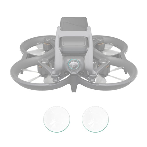 สำหรับ DJI Avata 2 ชิ้น PULUZ กระจกนิรภัยจมูกเลนส์ฟิล์ม, For DJI Avata