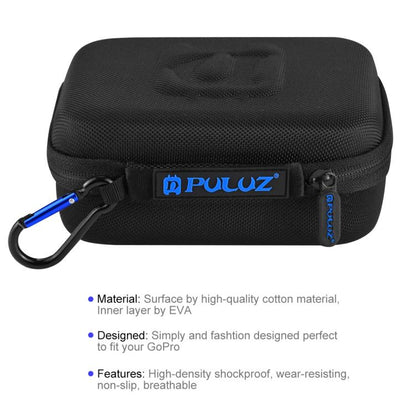 PULUZ กระเป๋าพกพาและกระเป๋าเดินทางกันน้ำสำหรับ GoPro, DJI Osmo Action และอุปกรณ์เสริมกล้องกีฬาอื่น ๆ ขนาดเล็ก: 16 ซม. x 12 ซม. x 7 ซม., For GoPro, Size: 16cm x 12cm x 7cm