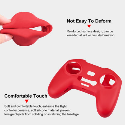 สำหรับ DJI FPV Combo รีโมทคอนโทรล PULUZ เคสป้องกันซิลิโคนพร้อมสายคล้องคอ, For DJI FPV Combo Remote Control with Neck Strap