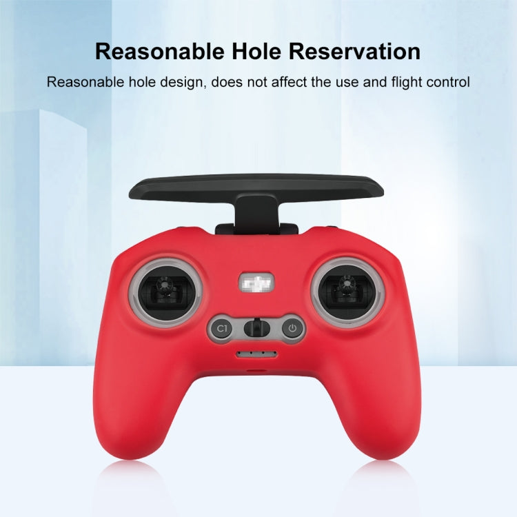 สำหรับ DJI FPV Combo รีโมทคอนโทรล PULUZ เคสป้องกันซิลิโคนพร้อมสายคล้องคอ, For DJI FPV Combo Remote Control with Neck Strap