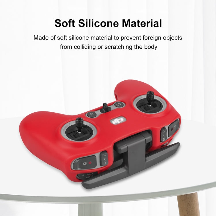 สำหรับ DJI FPV Combo รีโมทคอนโทรล PULUZ เคสป้องกันซิลิโคนพร้อมสายคล้องคอ, For DJI FPV Combo Remote Control with Neck Strap