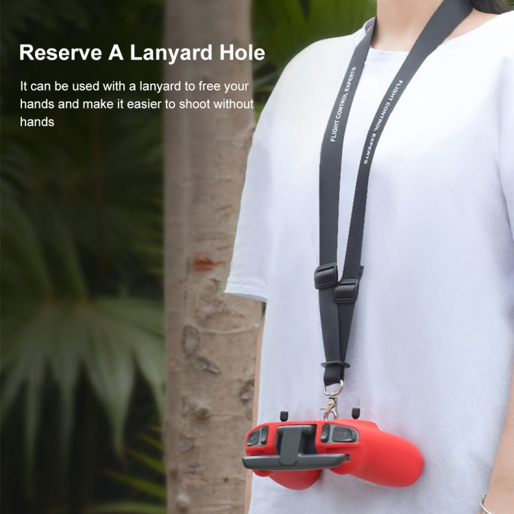 สำหรับ DJI FPV Combo รีโมทคอนโทรล PULUZ เคสป้องกันซิลิโคนพร้อมสายคล้องคอ, For DJI FPV Combo Remote Control with Neck Strap