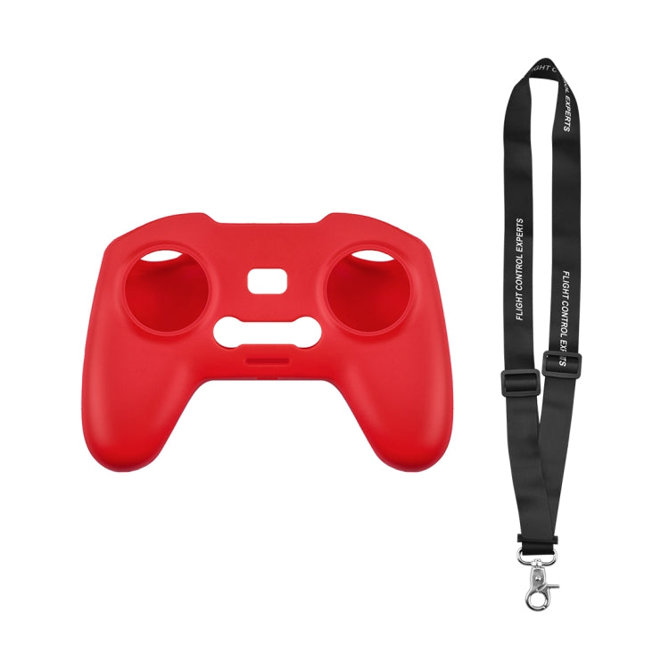 สำหรับ DJI FPV Combo รีโมทคอนโทรล PULUZ เคสป้องกันซิลิโคนพร้อมสายคล้องคอ, For DJI FPV Combo Remote Control with Neck Strap