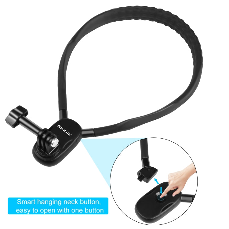 PULUZ Lazy Neck Bracket POV View Mount สำหรับกล้อง GoPro Action, POV View Mount