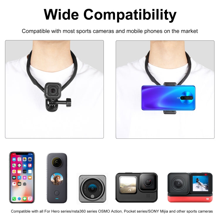 PULUZ Lazy Neck Bracket POV View Mount สำหรับกล้อง GoPro Action, POV View Mount