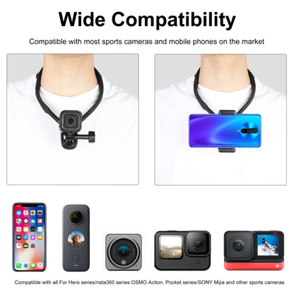 PULUZ Lazy Neck Bracket POV View Mount สำหรับกล้อง GoPro Action, POV View Mount