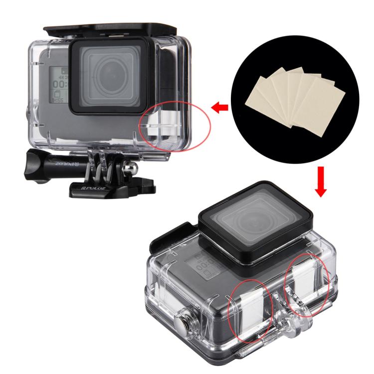 12 ชิ้น PULUZ มืออาชีพแทรกป้องกันหมอกนำมาใช้ใหม่สำหรับ GoPro HERO10 ดำ / HERO9 ดำ / HERO8 ดำ / HERO7 / 6/5, DJI Osmo การกระทำ, Xiaoyi และกล้องการดำเนินการอื่น ๆ, Anti-Fog Inserts