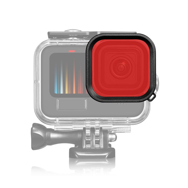 สำหรับ GoPro HERO12 Black / 11 Black / 10 Black / 9 Black PULUZ Square Housing ตัวกรองเลนส์สีดำน้ำ, For GoPro Hero11 Black / HERO10 Black / HERO9 Black
