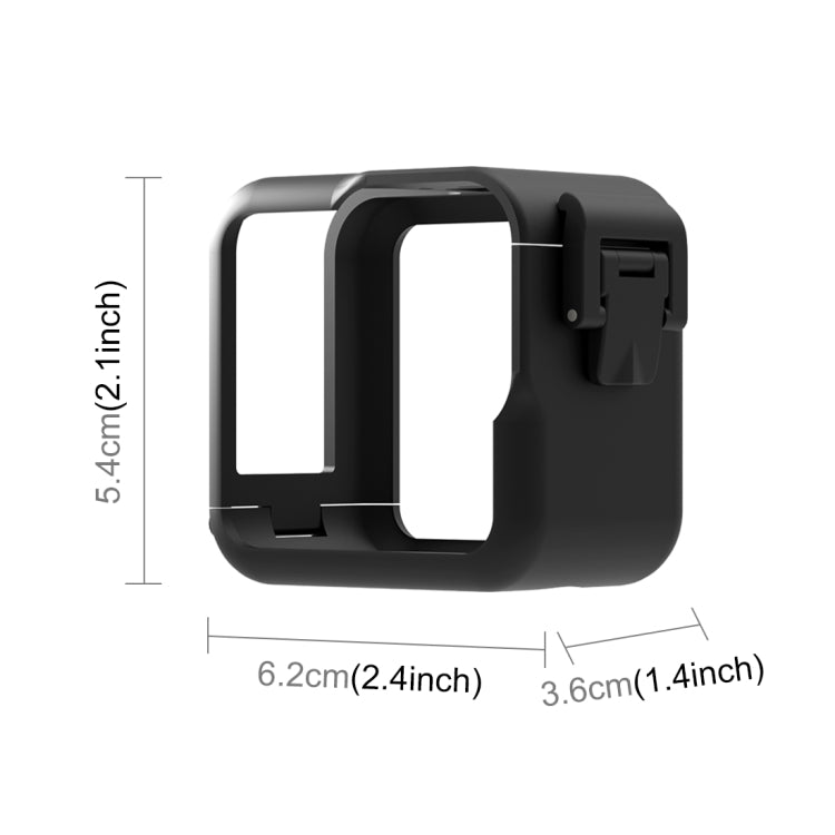 สำหรับ GoPro Hero11 Black Mini PULUZ PC กรอบขอบพลาสติกพร้อมหัวเข็มขัดและสกรูพื้นฐาน, PC Plastic Border