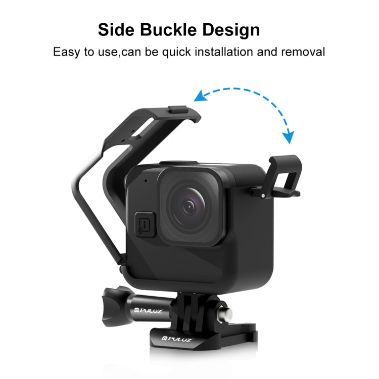 สำหรับ GoPro Hero11 Black Mini PULUZ PC กรอบขอบพลาสติกพร้อมหัวเข็มขัดและสกรูพื้นฐาน, PC Plastic Border