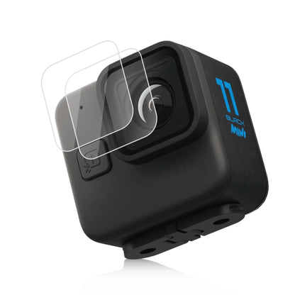 สำหรับ GoPro Hero11 Black Mini PULUZ 2 ชิ้นฟิล์มกระจกนิรภัยเลนส์, For GoPro Hero11 Black Mini