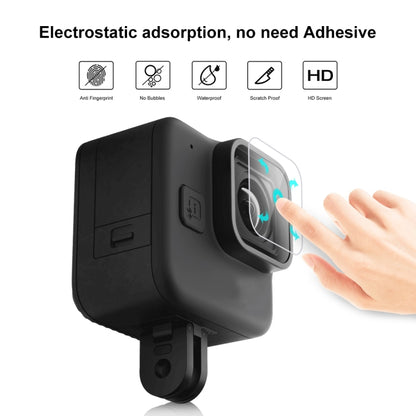 สำหรับ GoPro Hero11 Black Mini PULUZ 2 ชิ้นฟิล์มกระจกนิรภัยเลนส์, For GoPro Hero11 Black Mini