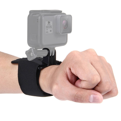 PULUZ สายรัดข้อมือแบบปรับได้สำหรับ GoPro Hero11 Black / HERO10 Black / HERO9 Black / HERO8 Black / HERO7 / 6/5/5 เซสชัน / 4 เซสชัน / 4/3+ / 3/2/1, Insta360 ONE R, DJI Osmo Action และกล้องแอคชั่นอื่นๆ ความยาวสาย: 28.5 ซม, Wrist Strap