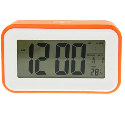นาฬิกาปลุกหน้าจอขนาดใหญ่มัลติฟังก์ชั่นพร้อมปฏิทินและไฟ LCD และเลื่อนสัมผัส