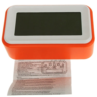 นาฬิกาปลุกหน้าจอขนาดใหญ่มัลติฟังก์ชั่นพร้อมปฏิทินและไฟ LCD และเลื่อนสัมผัส